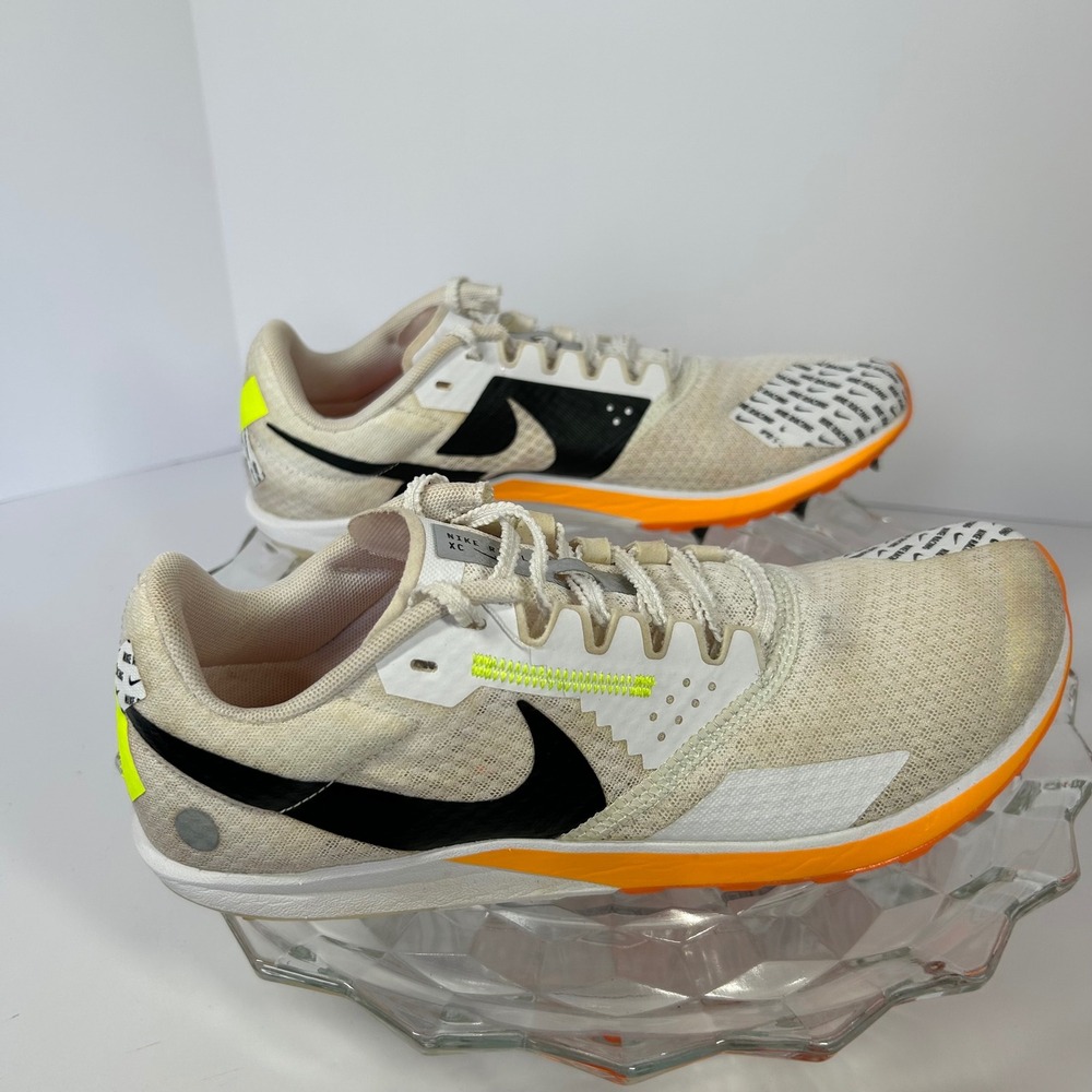 Nike ZoomX Dragonfly Racing Spikes DX7999-100 White Black Neon‎ Orange US 7.5